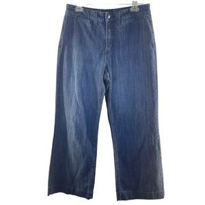 NYDJ "Not Your Daughter Jeans" High Rise Wide Leg Jeans in Medium Wash Size 10